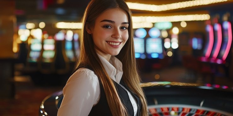 Live blackjack table on target4d login Tarung Mesin showing dealer, cards, player slots, and chat interface